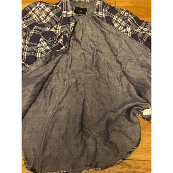 Rails, women's black/white plaid casual button up long sleeve shirt size small - Picture 8 of 10